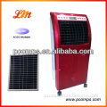 Solar rechargeable air cooling fan with Negative ion air purification